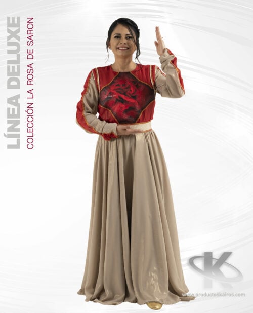 Vestimenta de danza Rosa de SARON