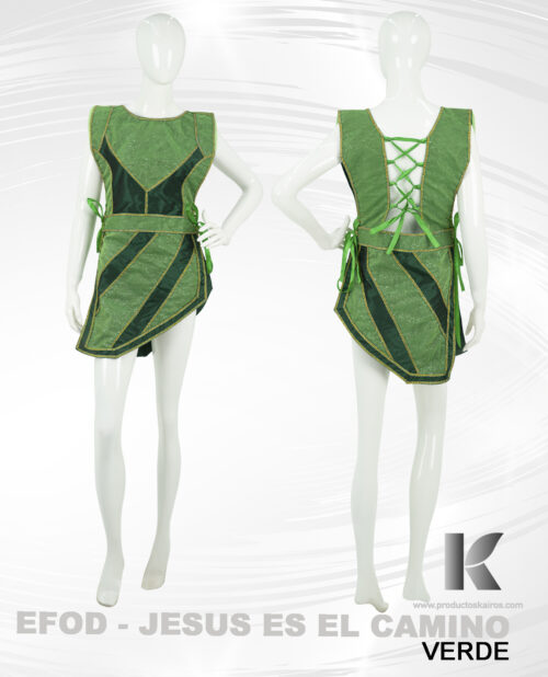 Solo efod de danza Jesús es el camino (Verde)