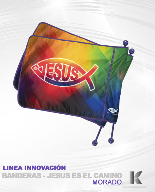 Jesús es el Camino (LightWeigh flags) Morado