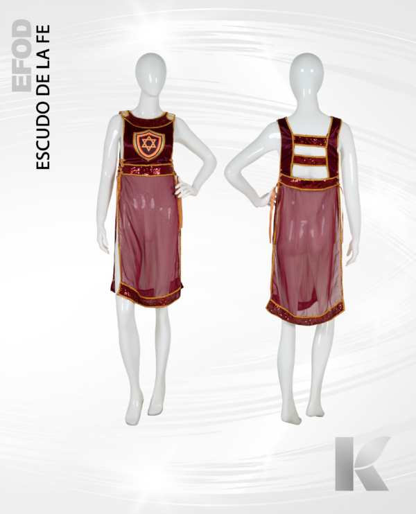 Solo efod de danza Escudo de la Fe (con vestido)