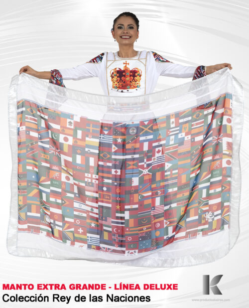 MANTO EXTRAGRANDE GRANDE REY DE LAS NACIONES