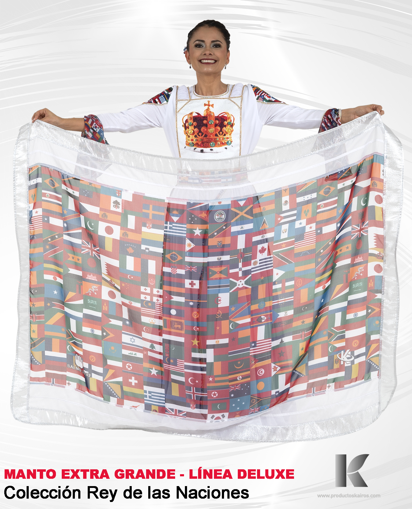 MANTO EXTRAGRANDE GRANDE REY DE LAS NACIONES