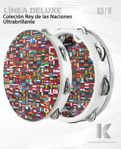 PANDERO ULTRABRILLANTE DELUXE REY DE LAS NACIONES 8.5 1F