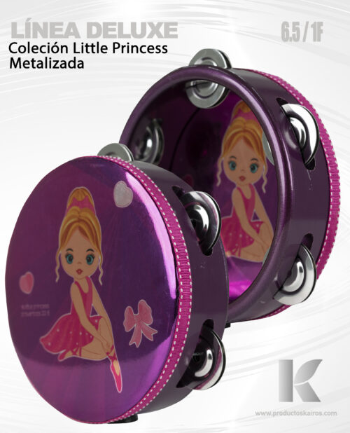Pandero CLASICO Metalizada Little Princess Ana 6.5