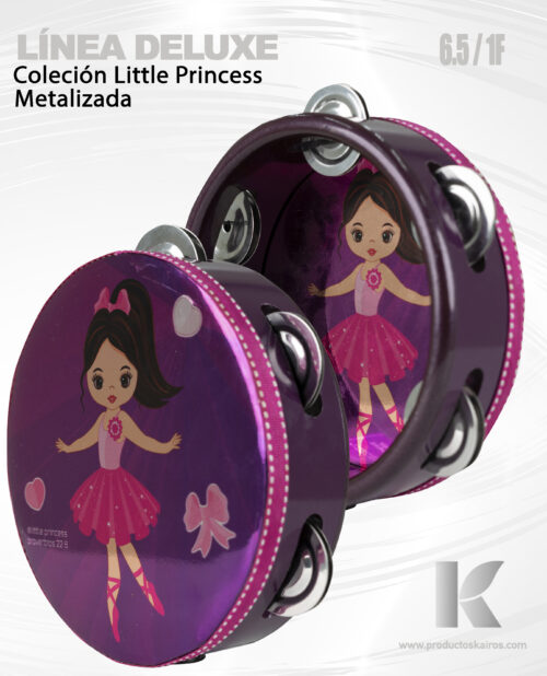 Pandero CLASICO Metalizada Little Princess Ester 6.5