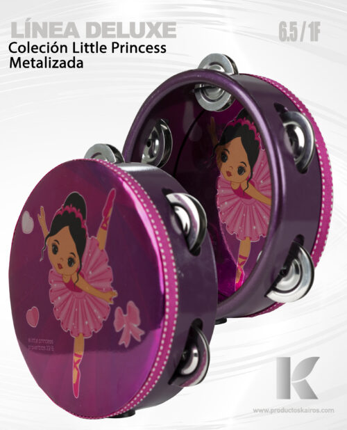 Pandero CLASICO Metalizada Little Princess Ruth 6.5