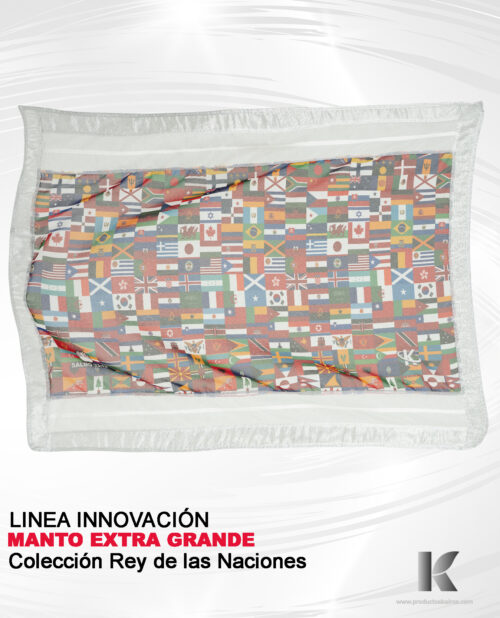 MANTO EXTRAGRANDE GRANDE REY DE LAS NACIONES LINEA INNOVACIÓN