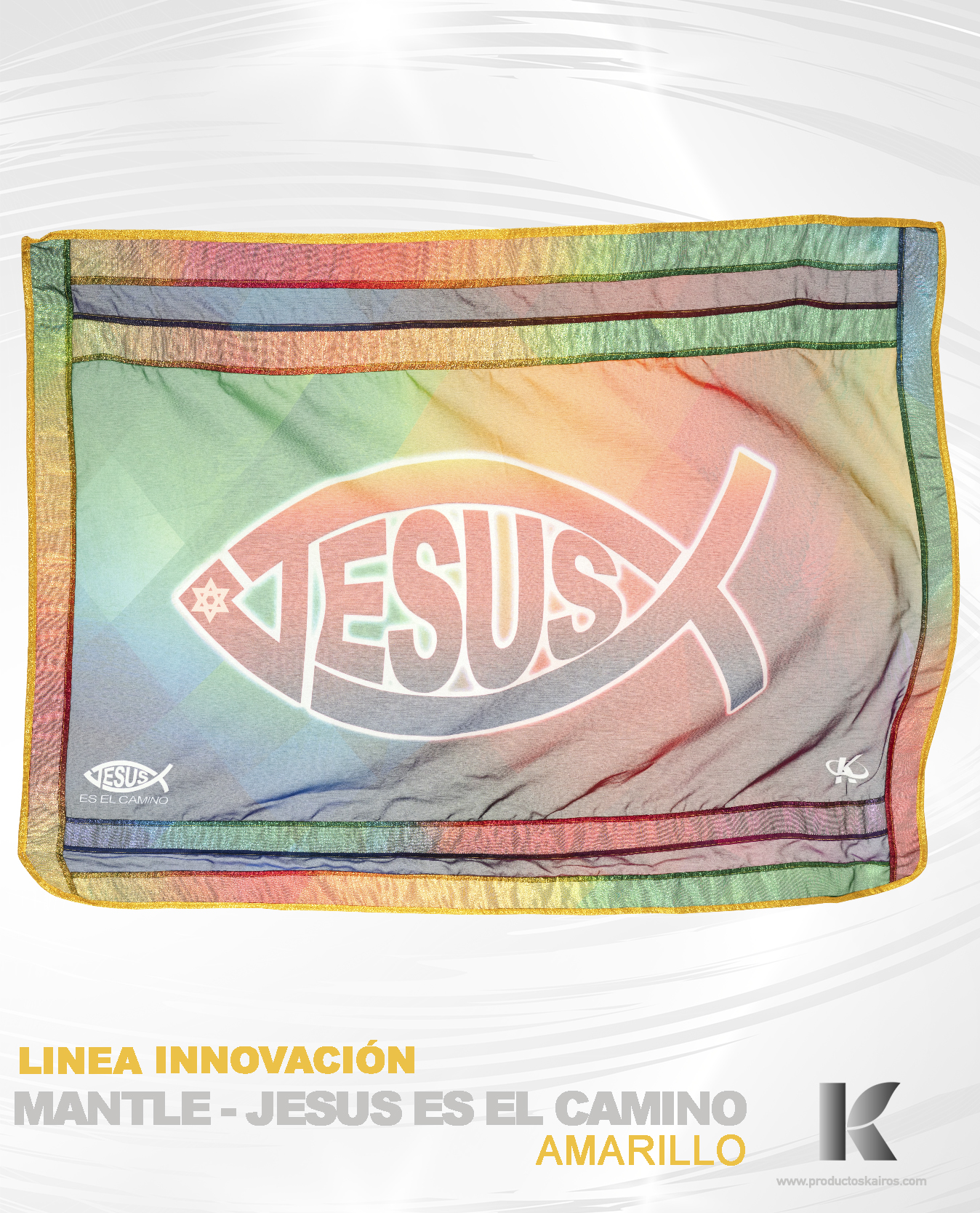 Manto Jesus es el Camino (Amarillo)