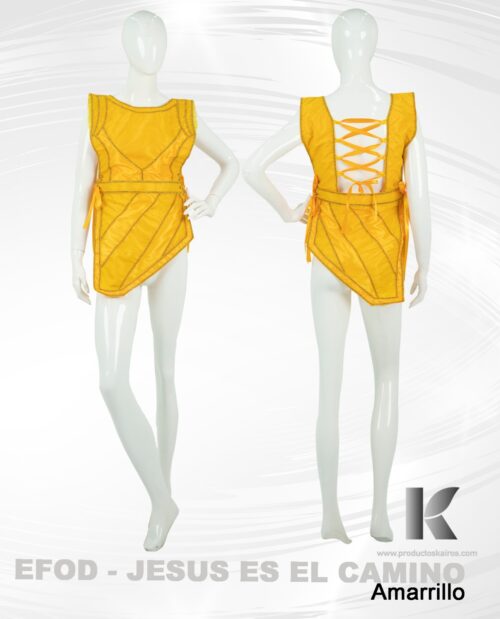 Solo efod de danza Jesús es el camino (Amarillo)