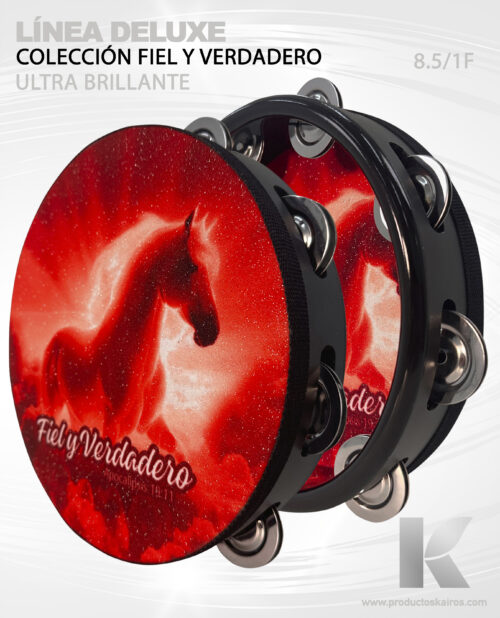 PANDERO ULTRA BRILLANTE PREMIUM- FIEL Y VERDADERO 8.5" 1F