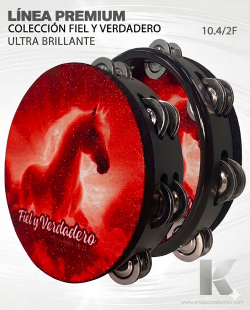 PANDERO ULTRA BRILLANTE PREMIUM- FIEL Y VERDADERO 10.4 2F